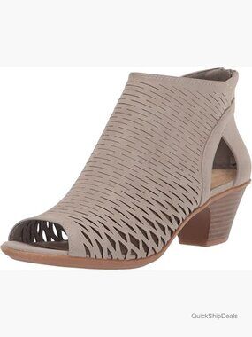 Faux Leather Heeled Sandals with Back Zipper and Padded Insole